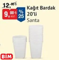 SANTA KAĞIT BARDAK 20’Lİ SANTA KAĞIT BARDAK 20’Lİ